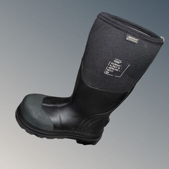 NWT Bogs Black Forge Steel Toe Snow Work Boots Size Men 4 Women 6 main image 4